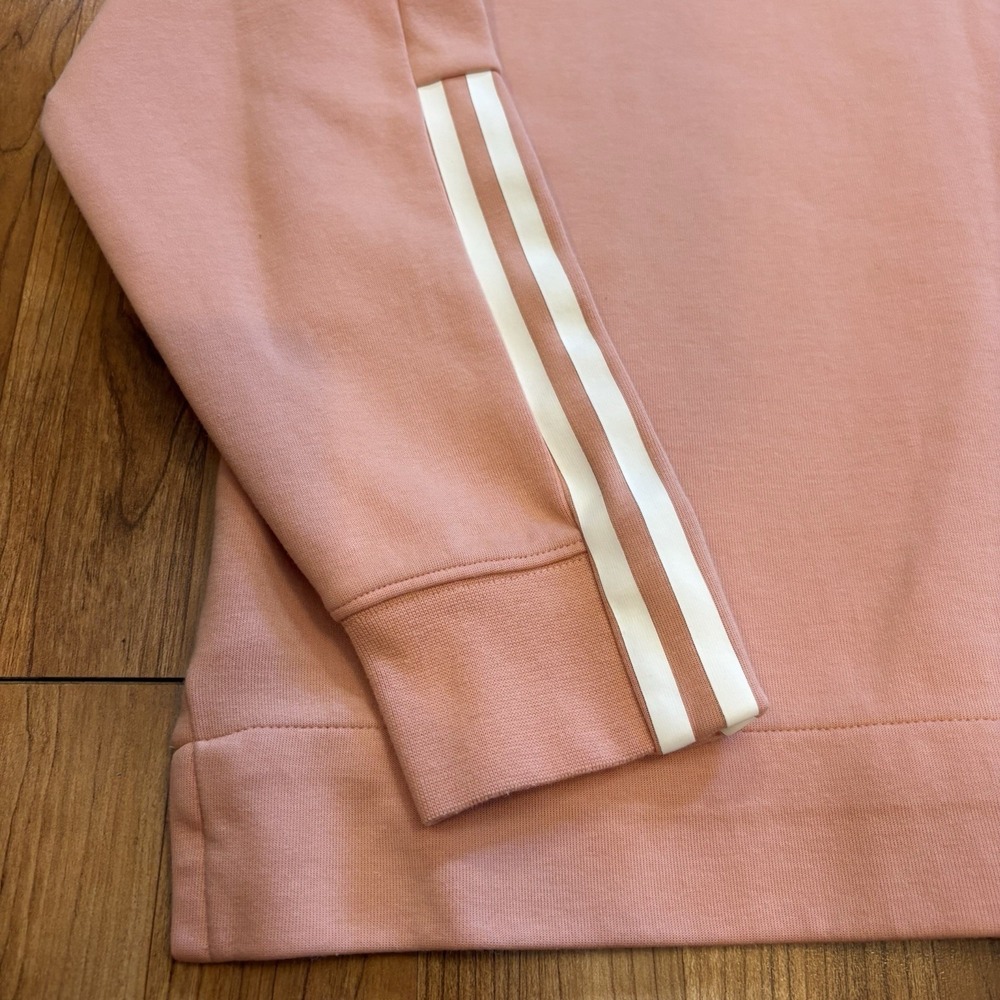 Adidas Women's Peach Crew Neck Long Sleeve Pullover Sweatshirt Women's Medium - Picture 3 of 6